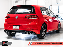 Load image into Gallery viewer, AWE Tuning MK7.5 Golf R Track Edition Exhaust w/Chrome Silver Tips 102mm - Black Ops Auto Works