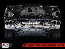 Load image into Gallery viewer, AWE Tuning 2020 Chevrolet Corvette (C8) Touring Edition Exhaust - Quad Chrome Silver Tips - Black Ops Auto Works