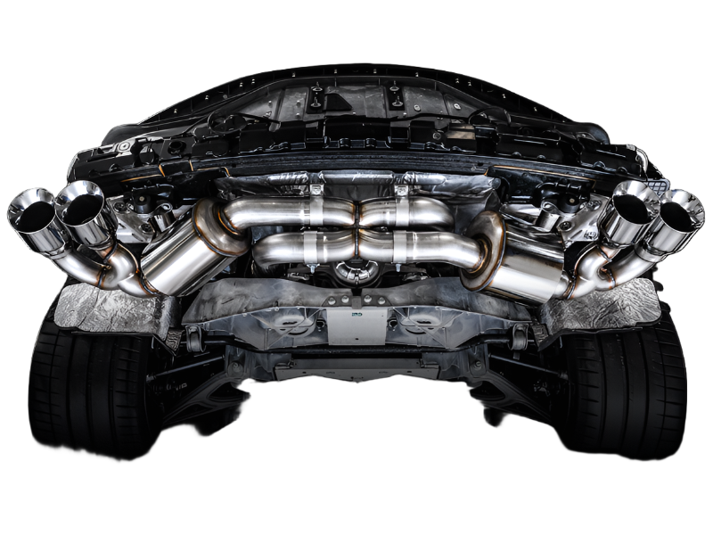 AWE Tuning 2020 Chevrolet Corvette (C8) Touring Edition Exhaust - Quad Chrome Silver Tips - Black Ops Auto Works
