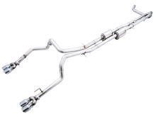Load image into Gallery viewer, AWE Tuning 4th Gen GM 1500 6.2L 0FG Catback Split Rear Exit (w/ Bumper Cutouts) - Quad Chrome Tips - Black Ops Auto Works