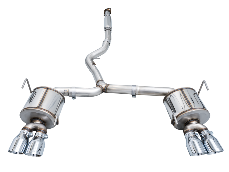 AWE Tuning 2022+ VB Subaru WRX Touring Edition Exhaust - Chrome Silver Tips - Black Ops Auto Works