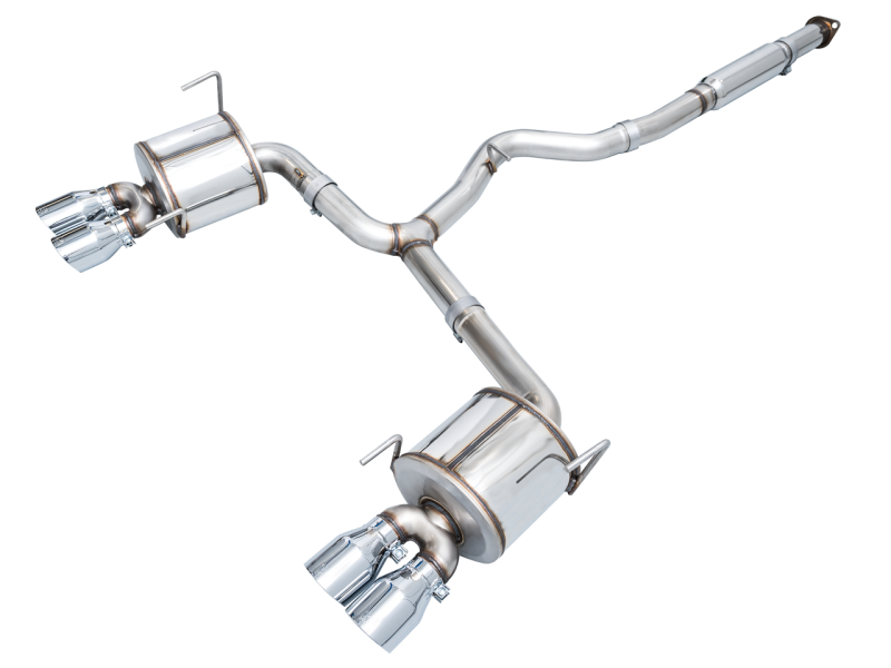 AWE Tuning 2022+ VB Subaru WRX Touring Edition Exhaust - Chrome Silver Tips - Black Ops Auto Works