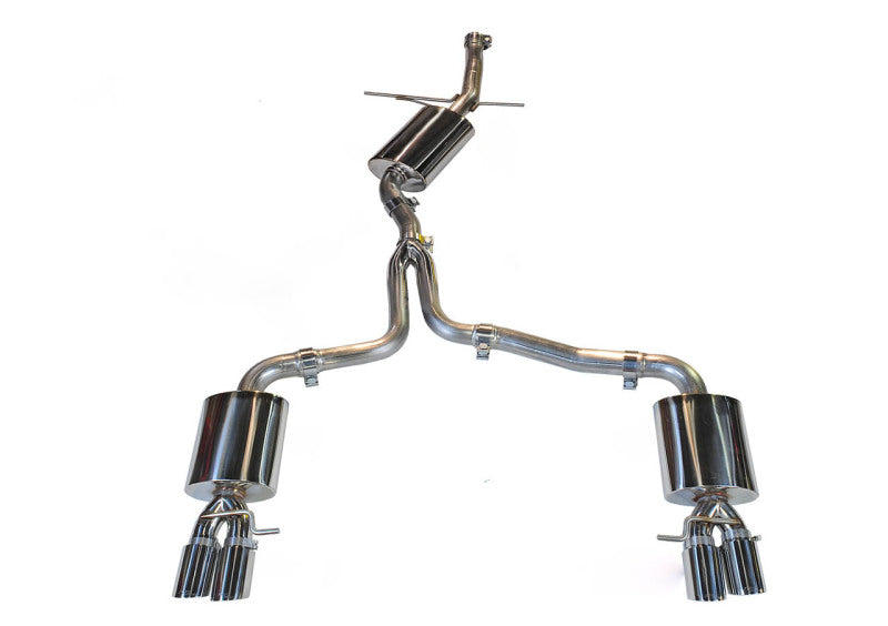AWE Tuning Audi B8 A5 2.0T Touring Edition Exhaust - Quad Outlet Diamond Black Tips - Black Ops Auto Works