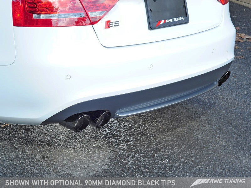 AWE Tuning Audi B8.5 S5 3.0T Touring Edition Exhaust System - Diamond Black Tips (90mm) - Black Ops Auto Works