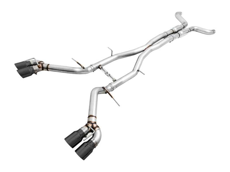 AWE Tuning 16-19 Chevy Camaro SS Resonated Cat-Back Exhaust -Track Edition (Quad Diamond Black Tips) AWE Tuning