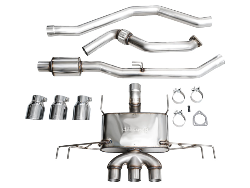 AWE Tuning 2023 Honda Civic Type R FL5 Touring Edition Exhaust w/ Triple Chrome Silver Tips AWE Tuning