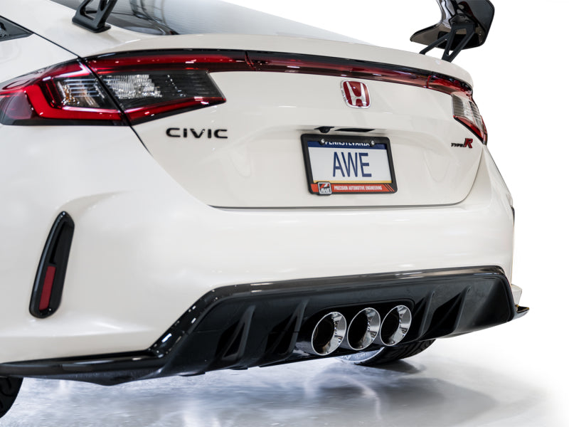 AWE Tuning 2023 Honda Civic Type R FL5 Touring Edition Exhaust w/ Triple Chrome Silver Tips AWE Tuning