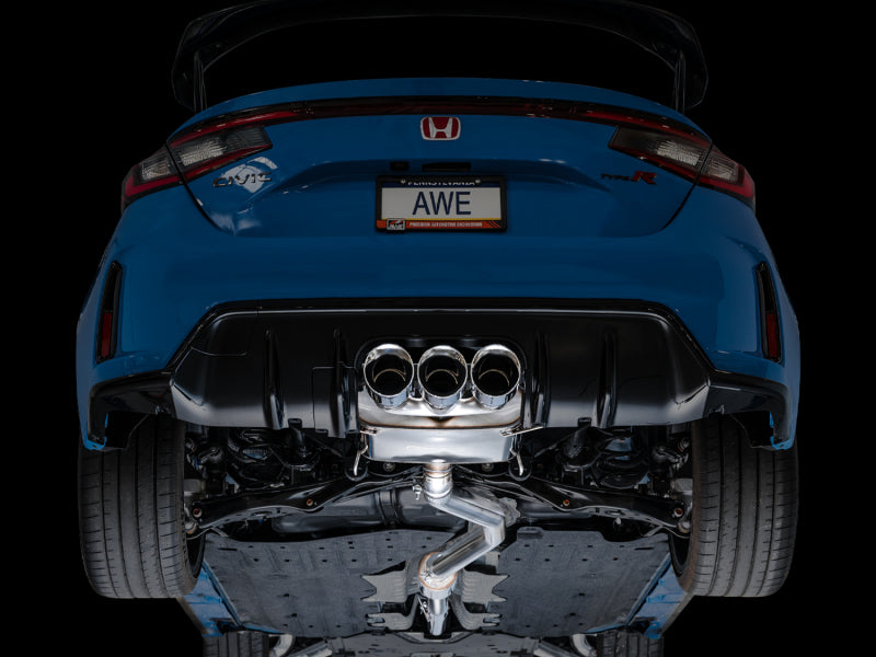 AWE Tuning 2023 Honda Civic Type R FL5 Touring Edition Exhaust w/ Triple Chrome Silver Tips AWE Tuning