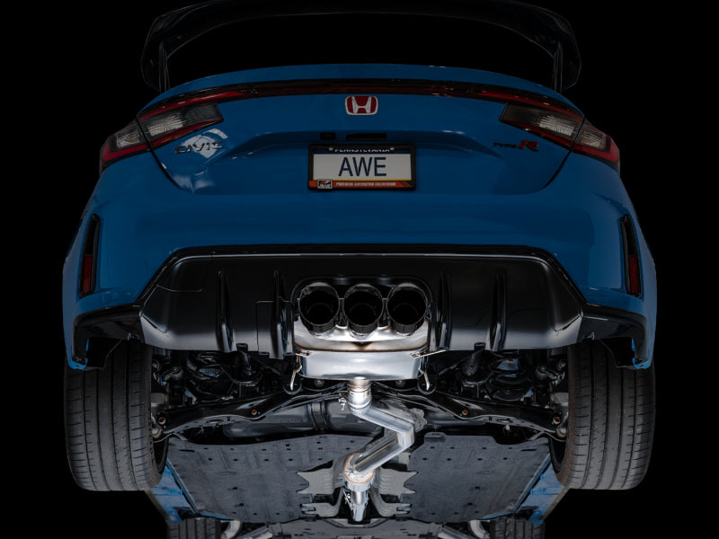 AWE Tuning 2023 Honda Civic Type R FL5 Touring Edition Exhaust w/ Triple Diamond Black Tips-Catback-AWE Tuning