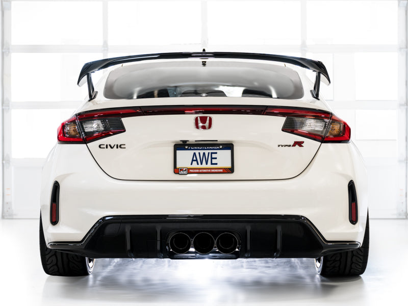 AWE Tuning 2023 Honda Civic Type R FL5 Touring Edition Exhaust w/ Triple Diamond Black Tips-Catback-AWE Tuning