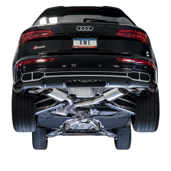 AWE Tuning Audi B9 SQ5 Non-Resonated Touring Edition Cat-Back Exhaust - No Tips (Turn Downs) - Black Ops Auto Works