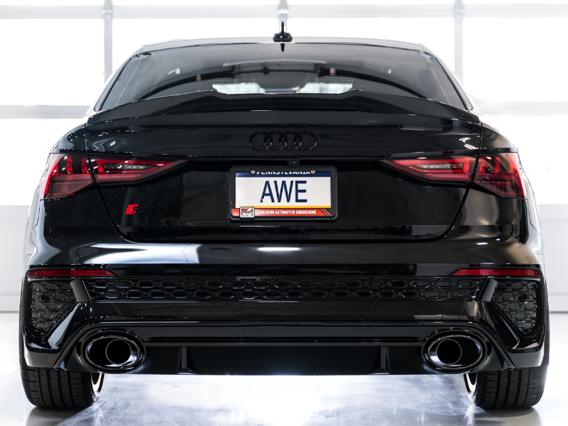 AWE Tuning Audi 22-23 8Y RS3 Cat-Back Track Edition Exhaust System - No Tips - Black Ops Auto Works