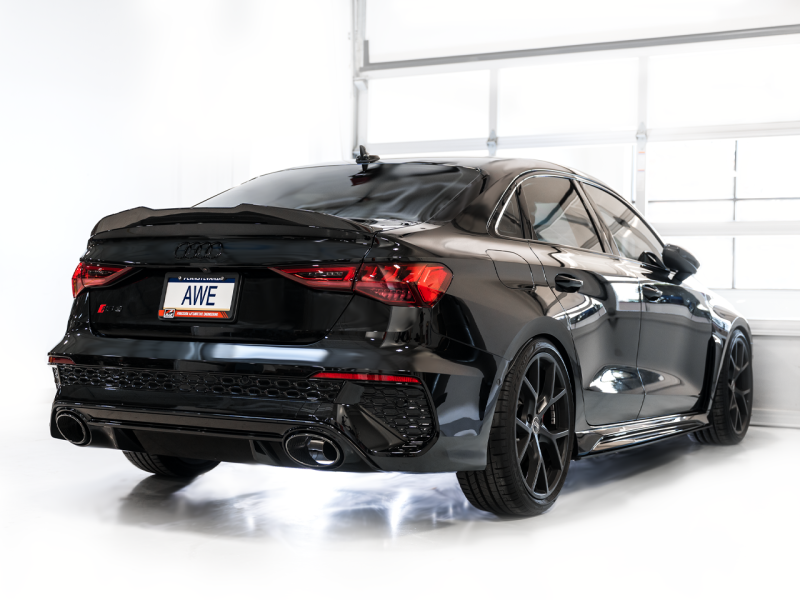 AWE Tuning Audi 22-23 8Y RS3 Cat-Back Track Edition Exhaust System - No Tips - Black Ops Auto Works