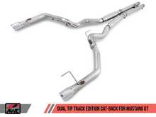 Load image into Gallery viewer, AWE Tuning S550 Mustang GT Cat-back Exhaust - Track Edition (Chrome Silver Tips) - Black Ops Auto Works