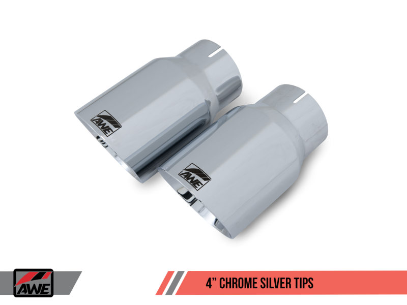 AWE Tuning S550 Mustang GT Cat-back Exhaust - Track Edition (Chrome Silver Tips) - Black Ops Auto Works