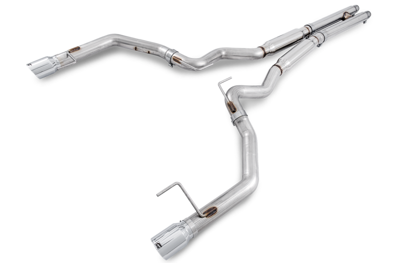 AWE Tuning S550 Mustang GT Cat-back Exhaust - Track Edition (Chrome Silver Tips) - Black Ops Auto Works