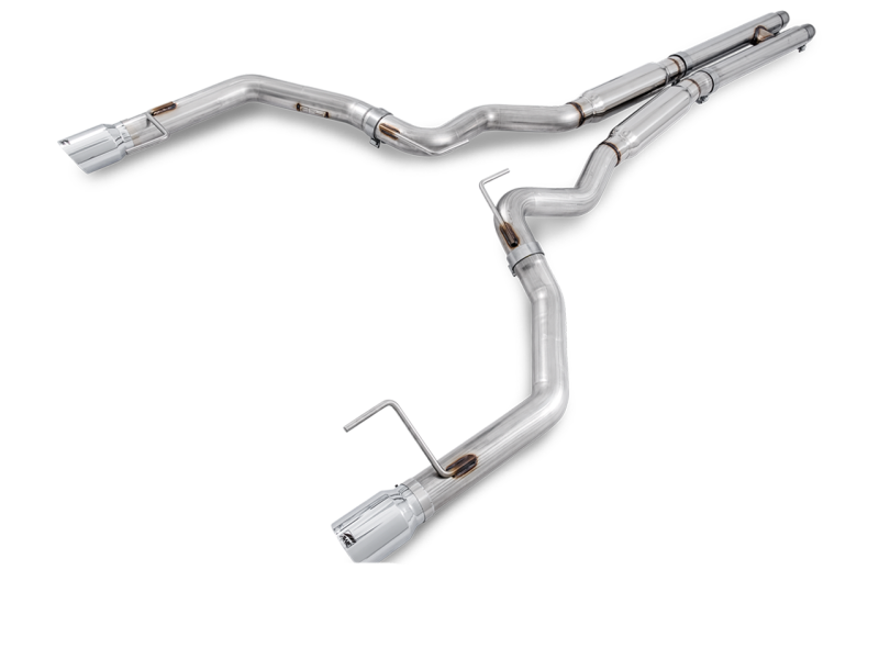 AWE Tuning S550 Mustang GT Cat-back Exhaust - Track Edition (Chrome Silver Tips) - Black Ops Auto Works
