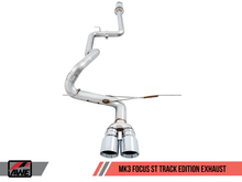 Load image into Gallery viewer, AWE Tuning Ford Focus ST Track Edition Cat-back Exhaust - Chrome Silver Tips - Black Ops Auto Works