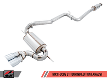 Load image into Gallery viewer, AWE Tuning Ford Focus ST Touring Edition Cat-back Exhaust - Resonated - Chrome Silver Tips - Black Ops Auto Works