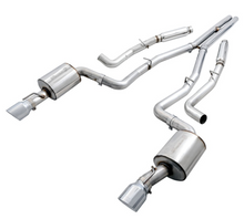 Load image into Gallery viewer, AWE Tuning 2015+ Dodge Charger 6.4L/6.2L SC Non-Resonated Touring Edition Exhaust - Silver Tips - Black Ops Auto Works