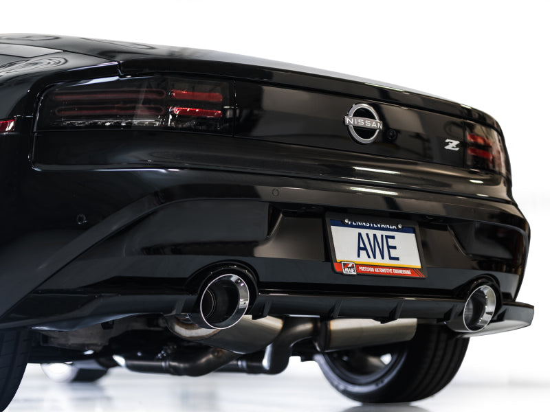 AWE 2023 Nissan Z RZ34 RWD Track Edition Catback Exhaust System w/ Chrome Silver Tips-Catback-AWE Tuning-810098809849-