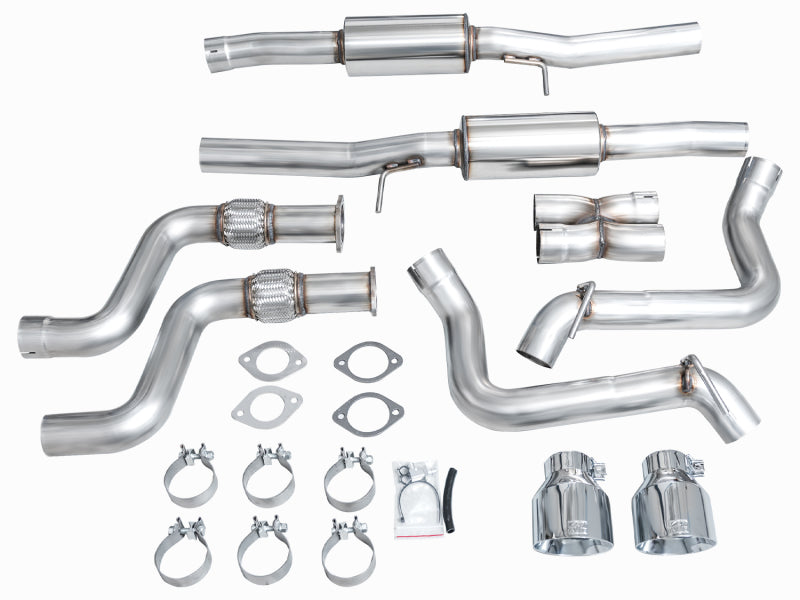 AWE 2023 Nissan Z RZ34 RWD Track Edition Catback Exhaust System w/ Chrome Silver Tips-Catback-AWE Tuning-810098809849-