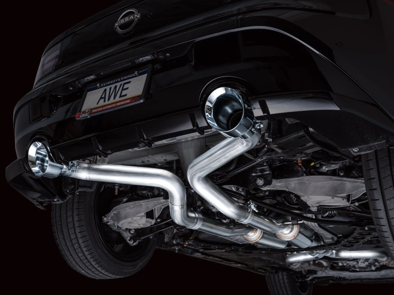 AWE 2023 Nissan Z RZ34 RWD Track Edition Catback Exhaust System w/ Chrome Silver Tips-Catback-AWE Tuning-810098809849-