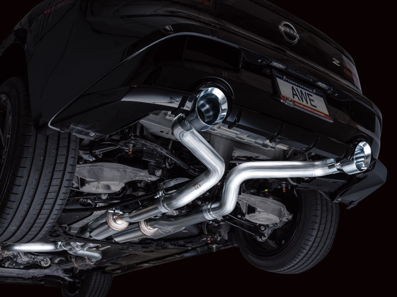 AWE 2023 Nissan Z RZ34 RWD Track Edition Catback Exhaust System w/ Chrome Silver Tips-Catback-AWE Tuning-810098809849-