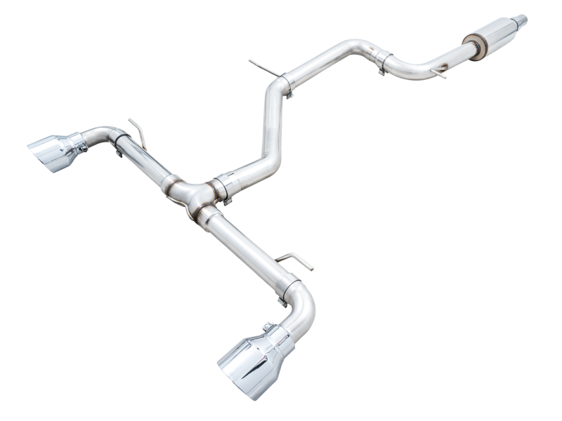 AWE 2022 VW GTI MK8  Track Edition Exhaust - Chrome Silver Tips - Black Ops Auto Works