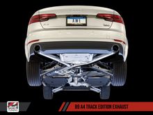 Load image into Gallery viewer, AWE Tuning Audi B9 A4 Track Edition Exhaust Dual Outlet - Diamond Black Tips (Includes DP) - Black Ops Auto Works
