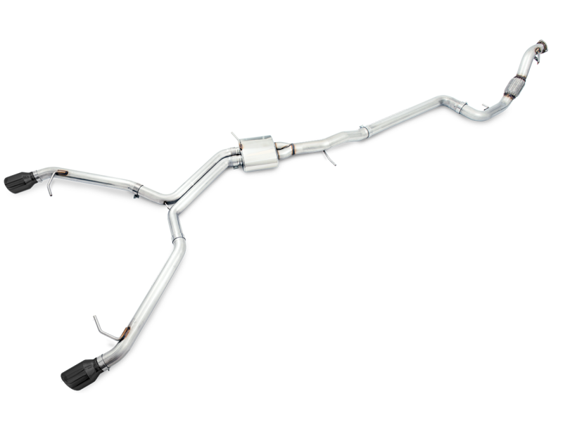 AWE Tuning Audi B9 A5 Track Edition Exhaust Dual Outlet - Diamond Black Tips (Includes DP) - Black Ops Auto Works
