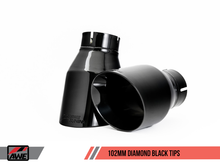 Load image into Gallery viewer, AWE Tuning Audi B9 A5 Track Edition Exhaust Dual Outlet - Diamond Black Tips (Includes DP) - Black Ops Auto Works