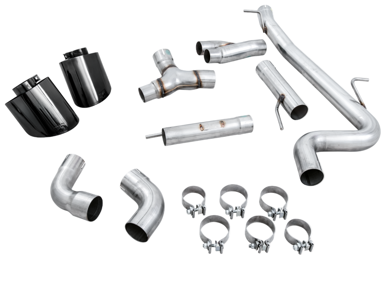 AWE Tuning 18-19 Audi TT RS 8S/RK3 2.5L Turbo Track Edition Exhaust - Diamond Black RS-Style Tips - Black Ops Auto Works