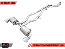 Load image into Gallery viewer, AWE 2020 Toyota Supra A90 Non-Resonated Touring Edition Exhaust - 5in Diamond Black Tips - Black Ops Auto Works