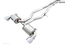 Load image into Gallery viewer, AWE 2020 Toyota Supra A90 Non-Resonated Touring Edition Exhaust - 5in Diamond Black Tips - Black Ops Auto Works