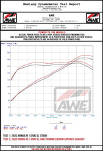 Load image into Gallery viewer, AWE Tuning 22+ Honda Civic Si/Acura Integra Track Edition Catback Exhaust - Dual Diamond Black Tips-Catback-AWE Tuning-810098809665-