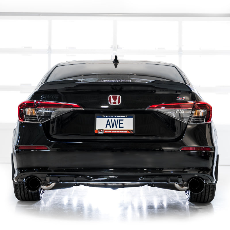 AWE Tuning 22+ Honda Civic Si/Acura Integra Track Edition Catback Exhaust - Dual Diamond Black Tips-Catback-AWE Tuning-810098809665-