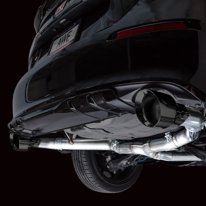 AWE Tuning 22+ Honda Civic Si/Acura Integra Track Edition Catback Exhaust - Dual Diamond Black Tips-Catback-AWE Tuning-810098809665-