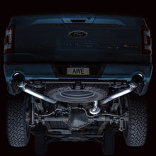 Load image into Gallery viewer, AWE Tuning 2021+ Ford F-150 Tremor (w/ Bumper Cutouts) 0FG Non-Resonated Catback -Diamond Black Tips-Catback-AWE Tuning-810098809917-