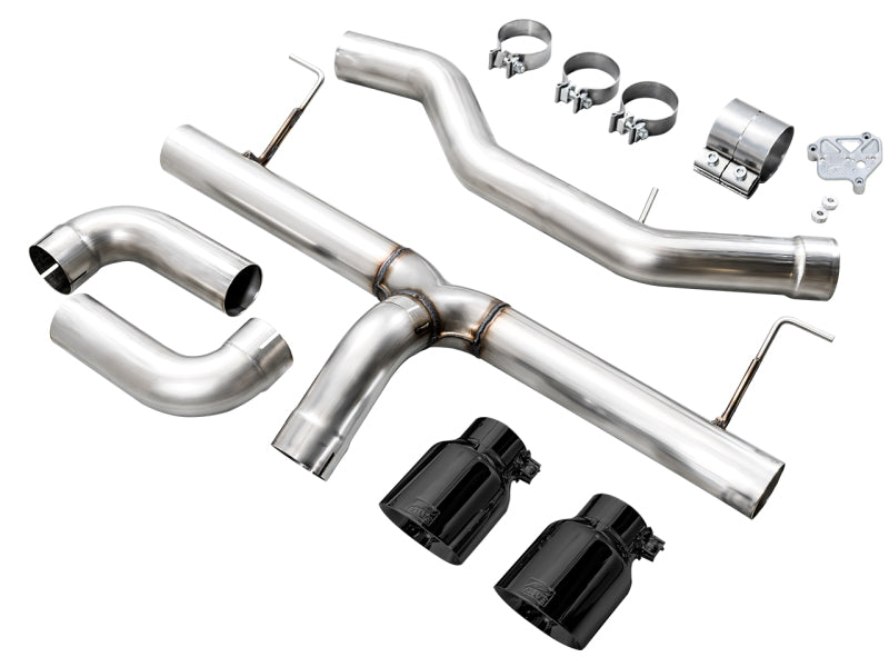 AWE 19-23 BMW 330i / 21-23 BMW 430i Base G2X Track Edition Axle Back Exhaust - Diamond Black - Black Ops Auto Works
