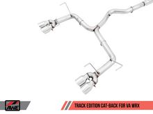 Load image into Gallery viewer, AWE Tuning Subaru WRX/STI VA/GV Sedan Track Edition Exhaust - Chrome Silver Tips (102mm) - Black Ops Auto Works