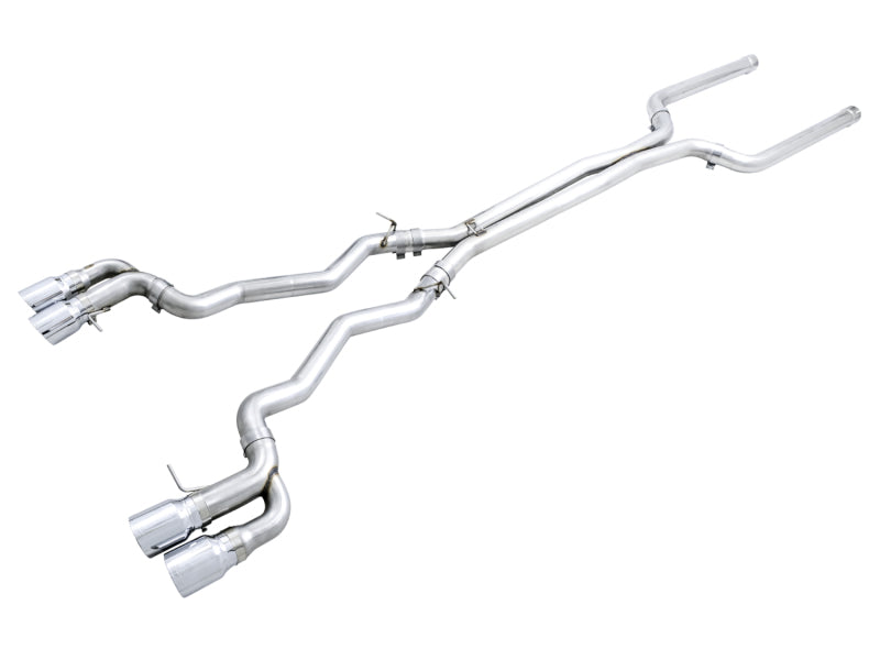 AWE Tuning 18-19 BMW M5 (F90) 4.4T AWD Cat-back Exhaust - Track Edition (Chrome Silver Tips)-Catback-AWE Tuning