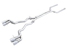 Load image into Gallery viewer, AWE Tuning 18-19 BMW M5 (F90) 4.4T AWD Cat-back Exhaust - Track Edition (Chrome Silver Tips)-Catback-AWE Tuning