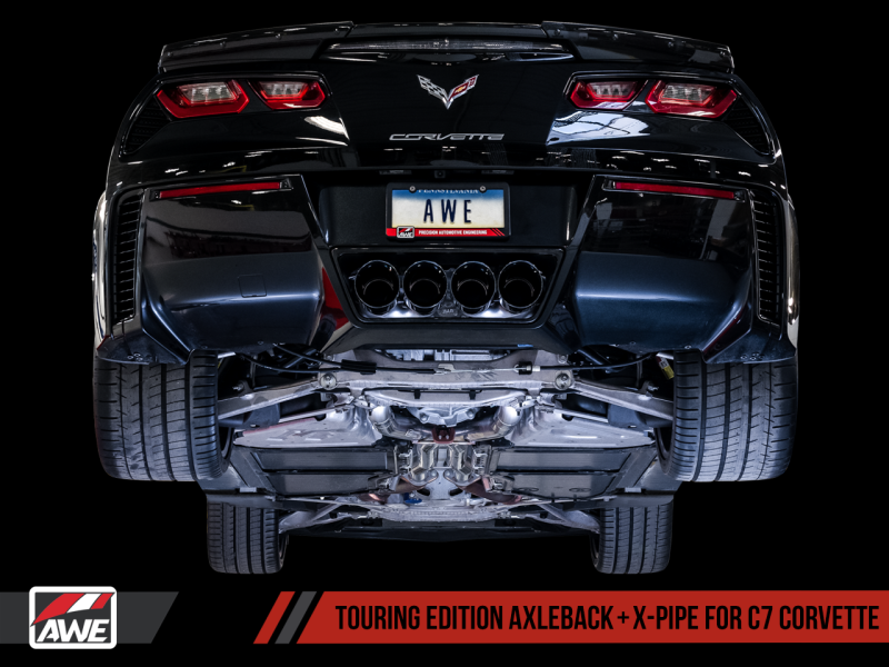 AWE Tuning 14-19 Chevy Corvette C7 Z06/ZR1 (w/o AFM) Track Edition Axle-Back Exhaust w/Chrome Tips - Black Ops Auto Works