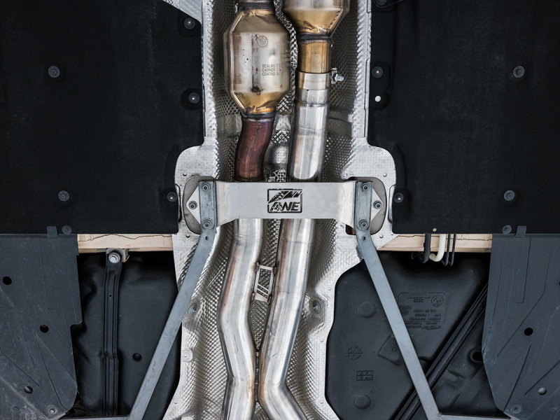 AWE Tuning BMW F8X M3/M4 Track Edition Catback Exhaust - Chrome Silver Tips - Black Ops Auto Works