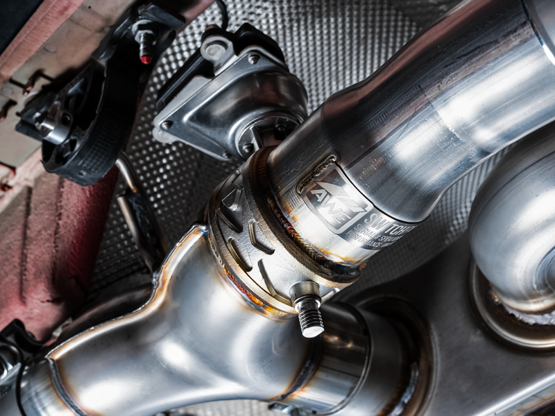 AWE Tuning BMW F8X M3/M4 Track Edition Catback Exhaust - Chrome Silver Tips - Black Ops Auto Works