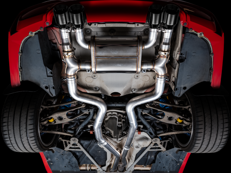 AWE Tuning BMW F8X M3/M4 Track Edition Catback Exhaust - Chrome Silver Tips - Black Ops Auto Works