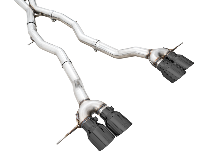 AWE Track Edition Catback Exhaust for BMW G8X M3/M4 - Diamond Black Tips - Black Ops Auto Works