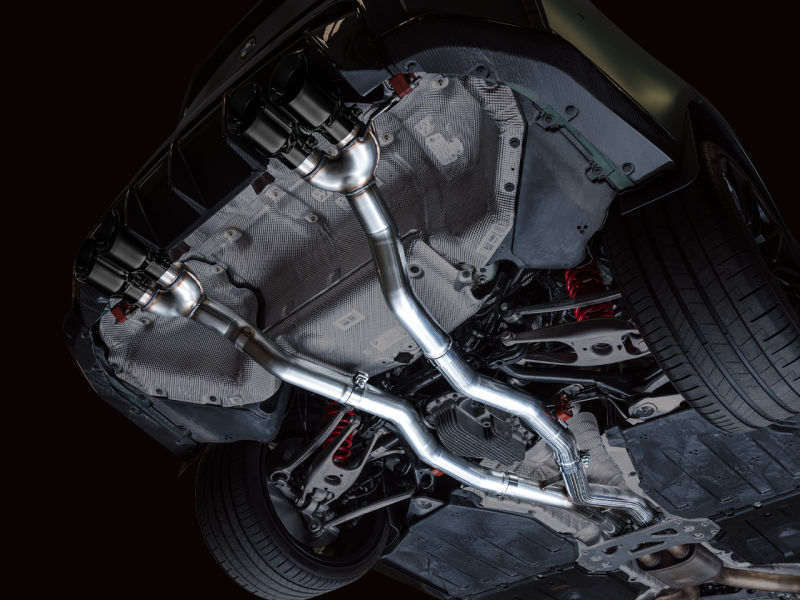 AWE Track Edition Catback Exhaust for BMW G8X M3/M4 - Diamond Black Tips - Black Ops Auto Works