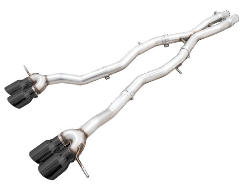 AWE Track Edition Catback Exhaust for BMW G8X M3/M4 - Diamond Black Tips - Black Ops Auto Works